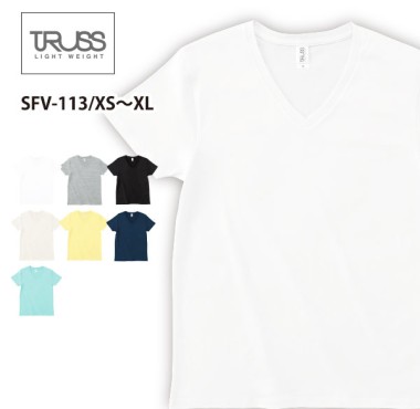 スリムフィットVネックTシャツ SFV-113